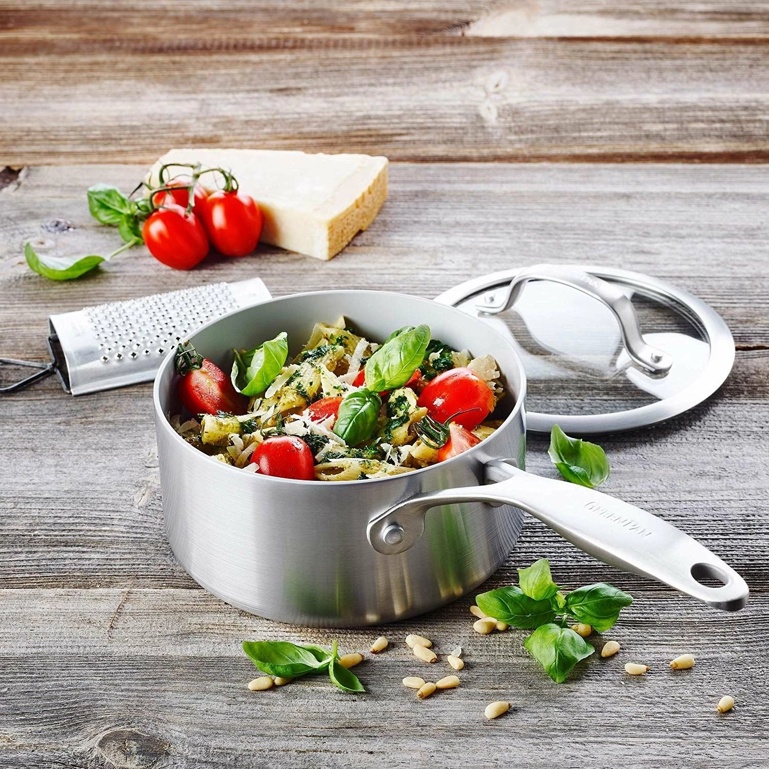 GreenPan Venice Pro Evershine 1.6-Quart Saucepan With Lid - Image 3