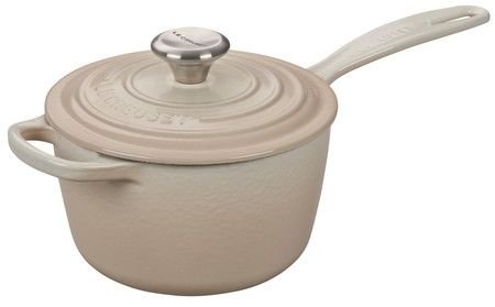 Le Creuset 1.75 Qt. Signature Enameled Cast Iron Saucepan with Stainless Steel Knob | Meringue White Le Creuset 1.75 Qt. Signature Enameled Cast Iron Saucepan With Stainless Steel Knob | Meringue White -STAUB Shop 1.75 qt signature saucepan meringue white