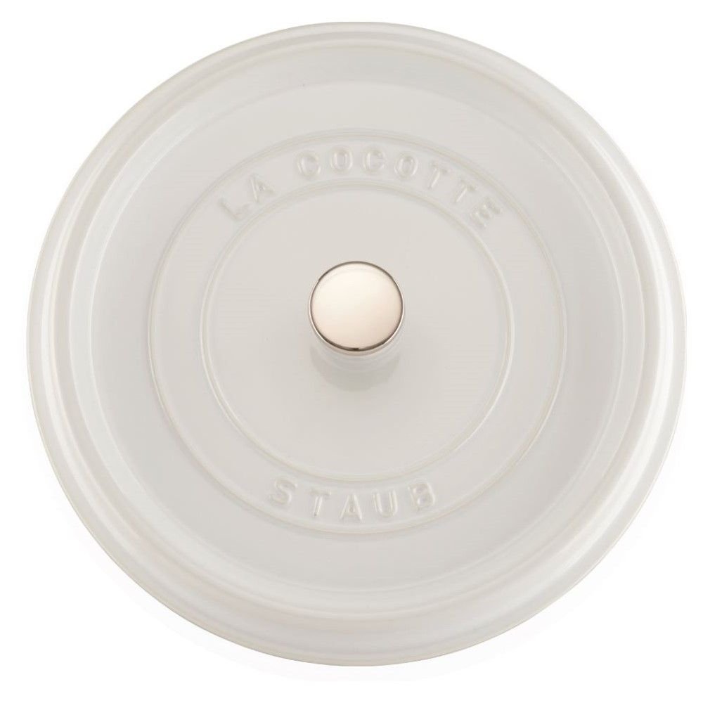 Staub 5.5 Qt. Round Cocotte/Dutch Oven | White 4 Staub 5.5 Qt. Round Cocotte/Dutch Oven | White - Image 2