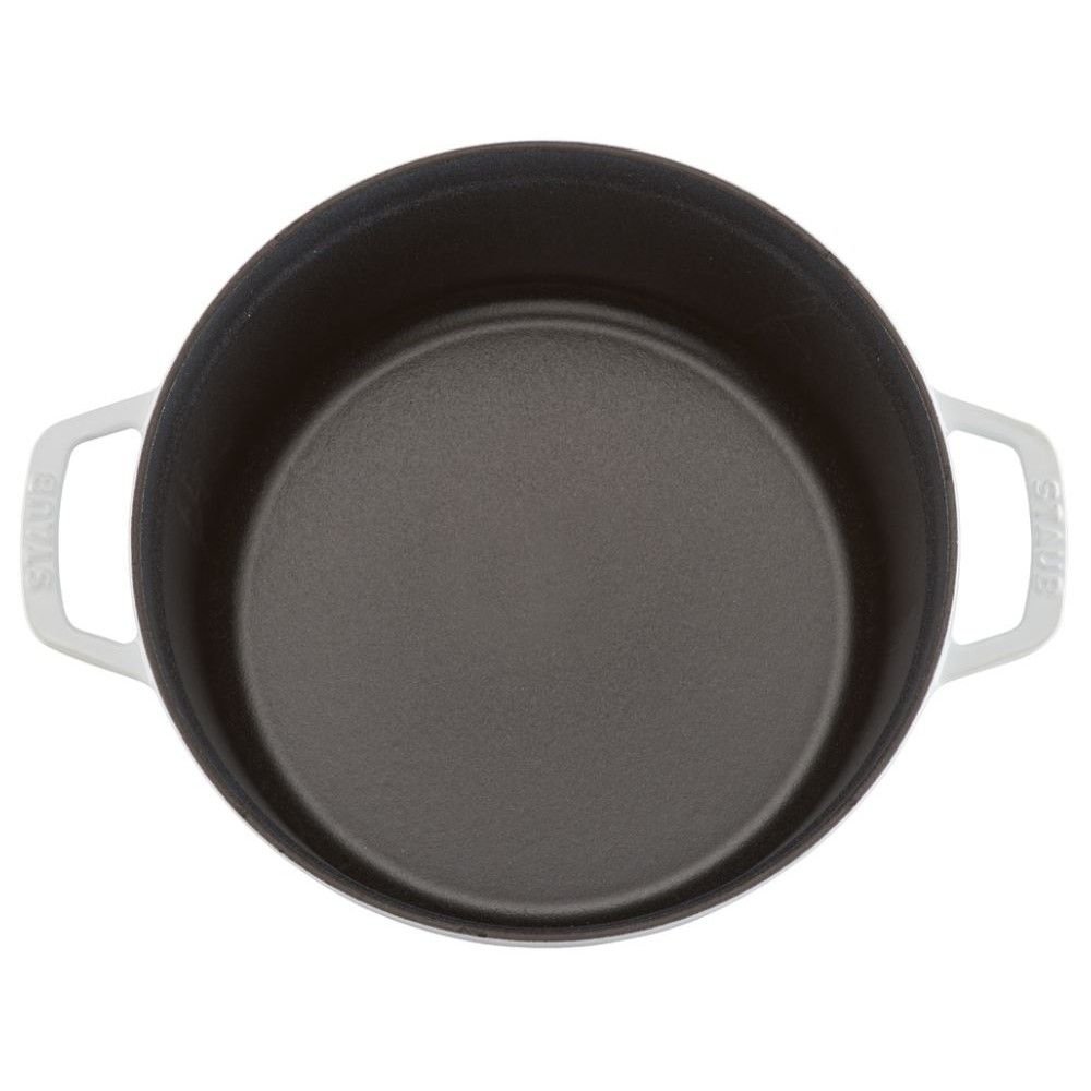Staub 5.5 Qt. Round Cocotte/Dutch Oven | White 6 Staub 5.5 Qt. Round Cocotte/Dutch Oven | White - Image 4