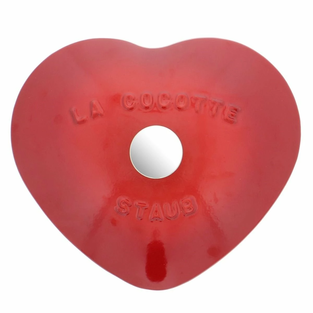 Staub 1.75 Qt. Heart Cocotte/Dutch Oven | Cherry Red - Image 4
