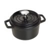 Staub 0.75 Qt. Round Cocotte/Dutch Oven | Matte Black 1 Staub 0.75 Qt. Round Cocotte/Dutch Oven | Matte Black -STAUB Shop 1101425 1