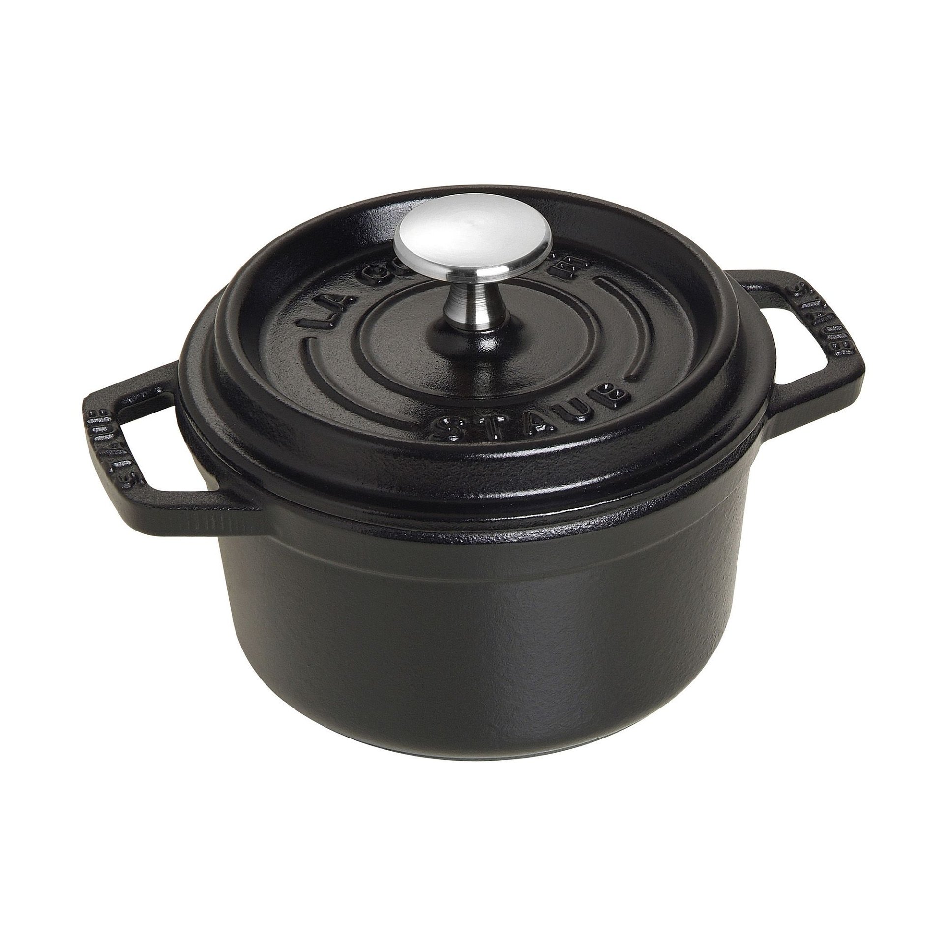 Staub 0.75 Qt. Round Cocotte/Dutch Oven | Matte Black Staub 0.75 Qt. Round Cocotte/Dutch Oven | Matte Black -STAUB Shop 1101425 1