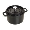 Staub 1.25 Qt. Round Cocotte/Dutch Oven | Matte Black -STAUB Shop 1101625 1 1