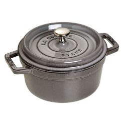 Staub 2.75 Qt. Round Cocotte/Dutch Oven | Graphite Grey