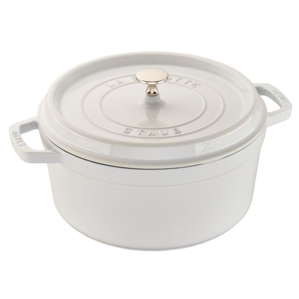 Staub 5.5 Qt. Round Cocotte/Dutch Oven | White 3 Staub 5.5 Qt. Round Cocotte/Dutch Oven | White