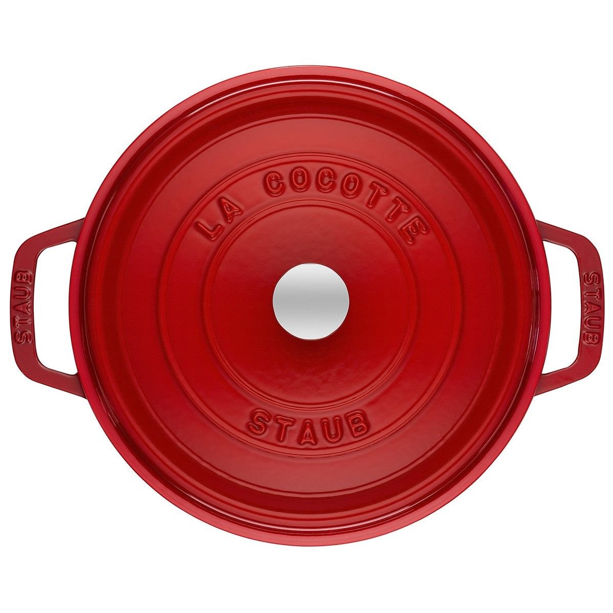 Staub 7 Qt. Round Cocotte/Dutch Oven | Cherry Red Staub 7 Qt. Round Cocotte/Dutch Oven | Cherry Red -STAUB Shop 1102806 01