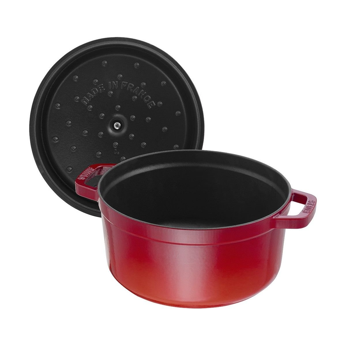 Staub 7 Qt. Round Cocotte/Dutch Oven | Cherry Red Staub 7 Qt. Round Cocotte/Dutch Oven | Cherry Red -STAUB Shop 1102806 03