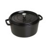 Staub 7 Qt. Round Cocotte/Dutch Oven | Matte Black 1 Staub 7 Qt. Round Cocotte/Dutch Oven | Matte Black -STAUB Shop 1102825 1