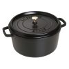 Staub 9 Qt. Round Cocotte/Dutch Oven | Matte Black -STAUB Shop 1103025 1