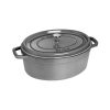 Staub 7 Qt. Oval Cocotte/Dutch Oven | Graphite Grey 2 Staub 7 Qt. Oval Cocotte/Dutch Oven | Graphite Grey -STAUB Shop 1103318 1
