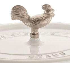 Staub 5.75 Qt. Oval Coq Au Vin Cocotte/Dutch Oven | White 6 Staub 5.75 Qt. Oval Coq Au Vin Cocotte/Dutch Oven | White -STAUB Shop 1123102 white coq au vin cocotte staub