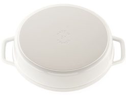 Staub 5.75 Qt. Oval Coq Au Vin Cocotte/Dutch Oven | White 4 Staub 5.75 Qt. Oval Coq Au Vin Cocotte/Dutch Oven | White -STAUB Shop 1123102 white staub coq au vin cocotte