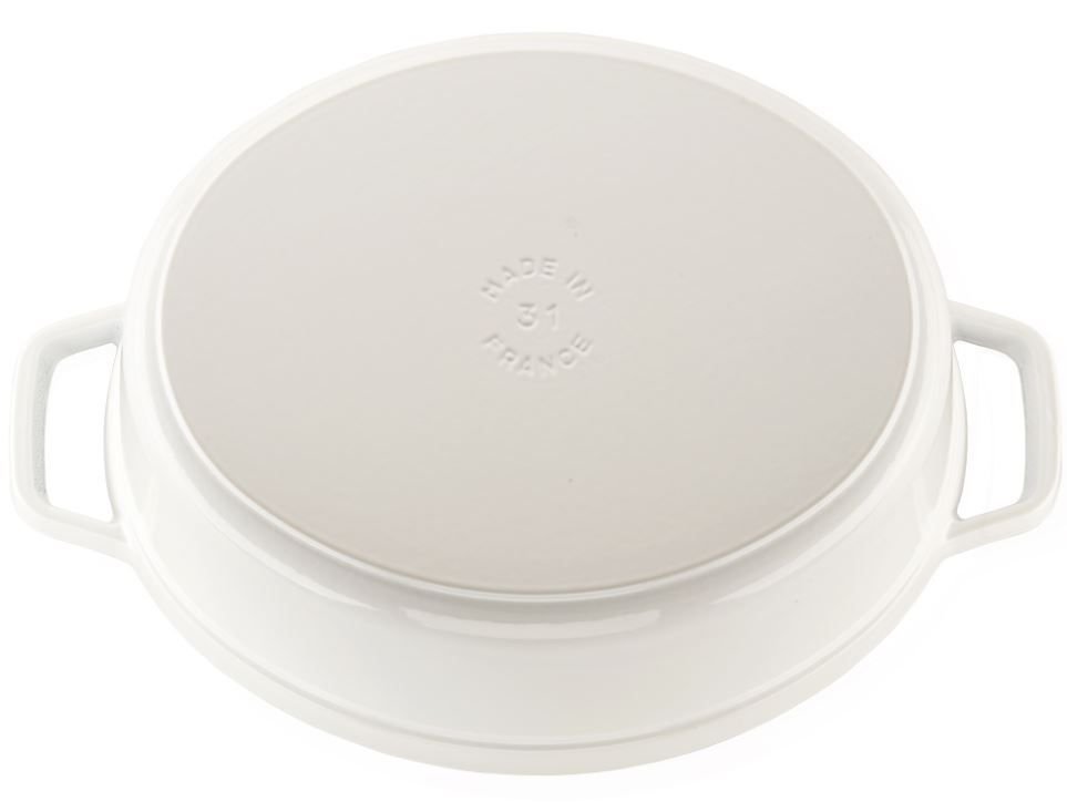 Staub 5.75 Qt. Oval Coq au Vin Cocotte/Dutch Oven | White Staub 5.75 Qt. Oval Coq Au Vin Cocotte/Dutch Oven | White -STAUB Shop 1123102 white staub coq au vin cocotte