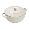 Staub 3.75 Qt Essential French Oven | White Truffle 1 Staub 3.75 Qt Essential French Oven | White Truffle -STAUB Shop 117324107 01
