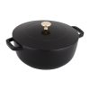 Staub 3.75 Qt. Essential French Oven | Matte Black -STAUB Shop 11732423 black