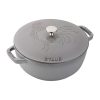 Staub 3.75 Qt. Essential French Oven With Rooster Lid | Graphite Grey -STAUB Shop 11752418 1