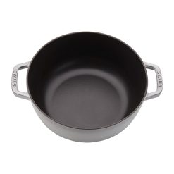 Staub 3.75 Qt. Essential French Oven With Rooster Lid | Graphite Grey -STAUB Shop 11752418 2