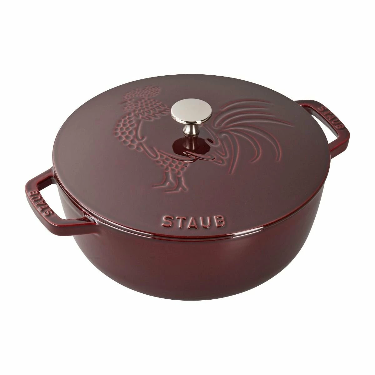 Staub 3.75 Qt. Essential French Oven With Rooster Lid | Grenadine