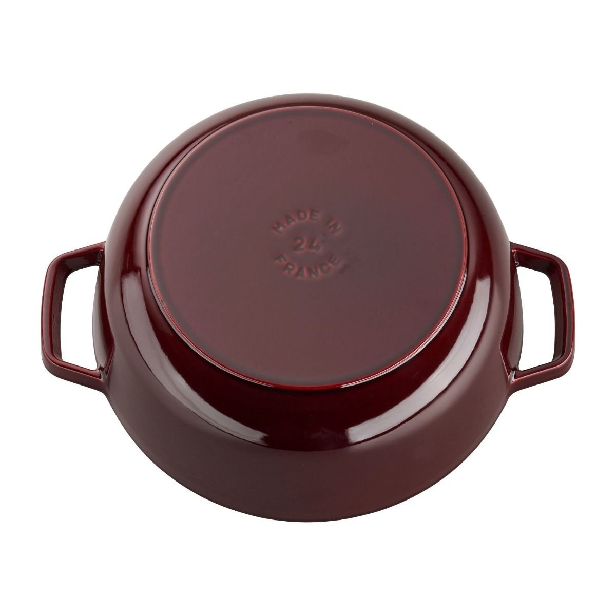 Staub 3.75 Qt. Essential French Oven With Rooster Lid | Grenadine 6 Staub 3.75 Qt. Essential French Oven With Rooster Lid | Grenadine - Image 4
