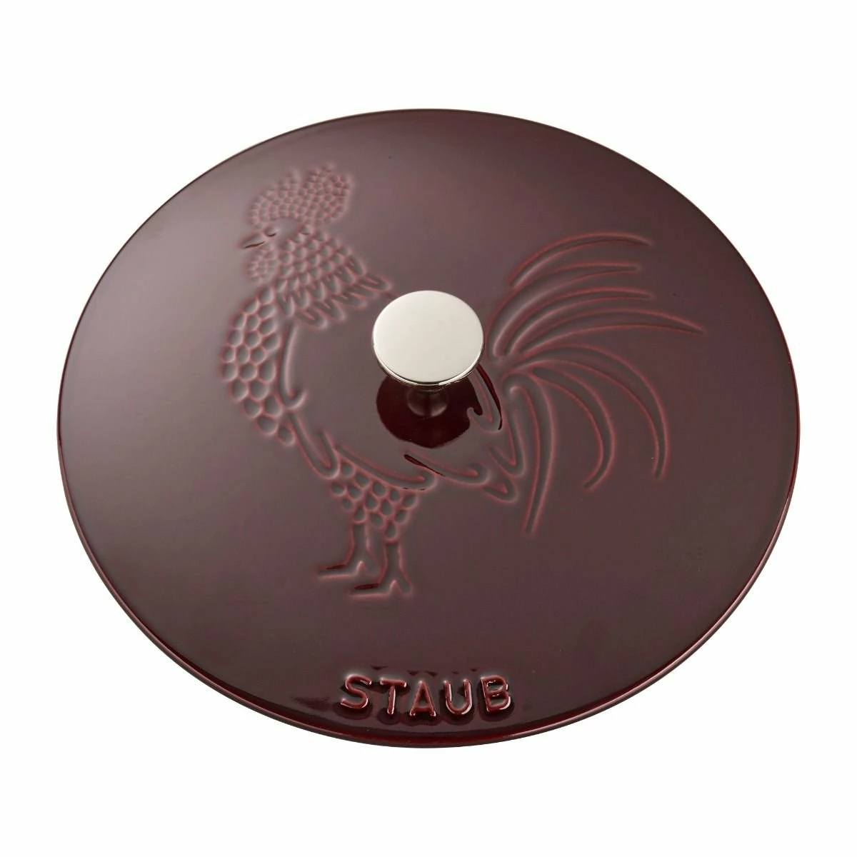Staub 3.75 Qt. Essential French Oven With Rooster Lid | Grenadine - Image 2