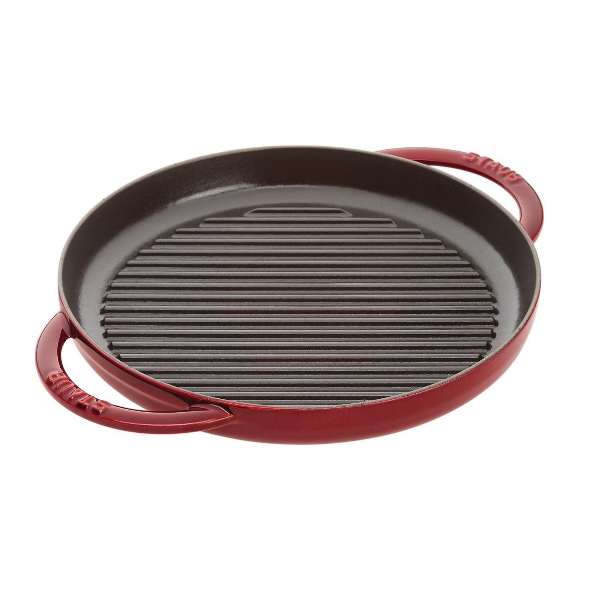 Staub 10" Cast Iron Pure Grill Pan | Grenadine Staub 10" Cast Iron Pure Grill Pan | Grenadine -STAUB Shop 12012687 grenadine1 1