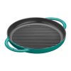 Staub 10" Cast Iron Pure Grill Pan | Turquoise 1 Staub 10" Cast Iron Pure Grill Pan | Turquoise -STAUB Shop 12030105 1