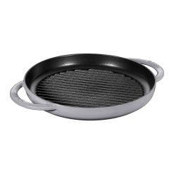 Staub 10" Cast Iron Pure Grill Pan | Graphite Grey