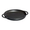 Staub 10" Cast Iron Pure Grill Pan | Matte Black 1 Staub 10" Cast Iron Pure Grill Pan | Matte Black -STAUB Shop 1203023 1