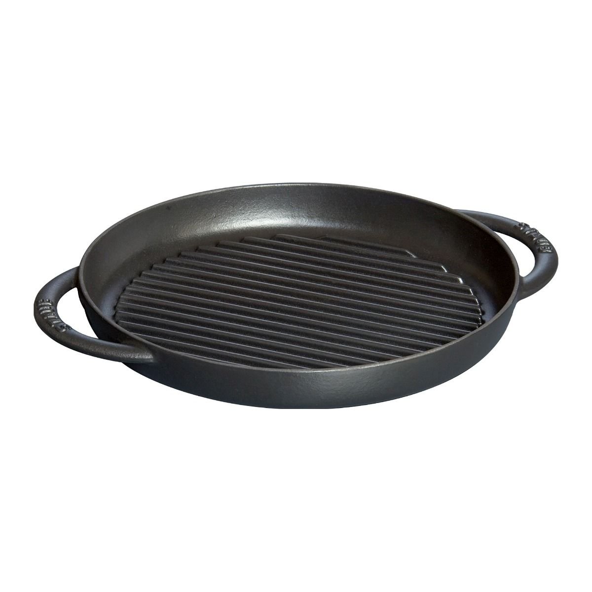 Staub 10" Cast Iron Pure Grill Pan | Matte Black 3 Staub 10" Cast Iron Pure Grill Pan | Matte Black