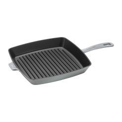 Staub 12" Square Cast Iron Grill Pan & Press Set | Graphite Grey 11 Staub 12" Square Cast Iron Grill Pan & Press Set | Graphite Grey -STAUB Shop 12123018 1