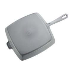 Staub 11.75" Square Cast Iron Grill Pan | Graphite Grey -STAUB Shop 12123018 3 1