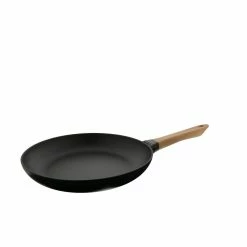 Staub 11" Fry Pan With Wooden Handle | Matte Black