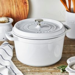 Staub 5 Qt Tall Cocotte | White 9 Staub 5 Qt Tall Cocotte | White -STAUB Shop 12502402 ls 01
