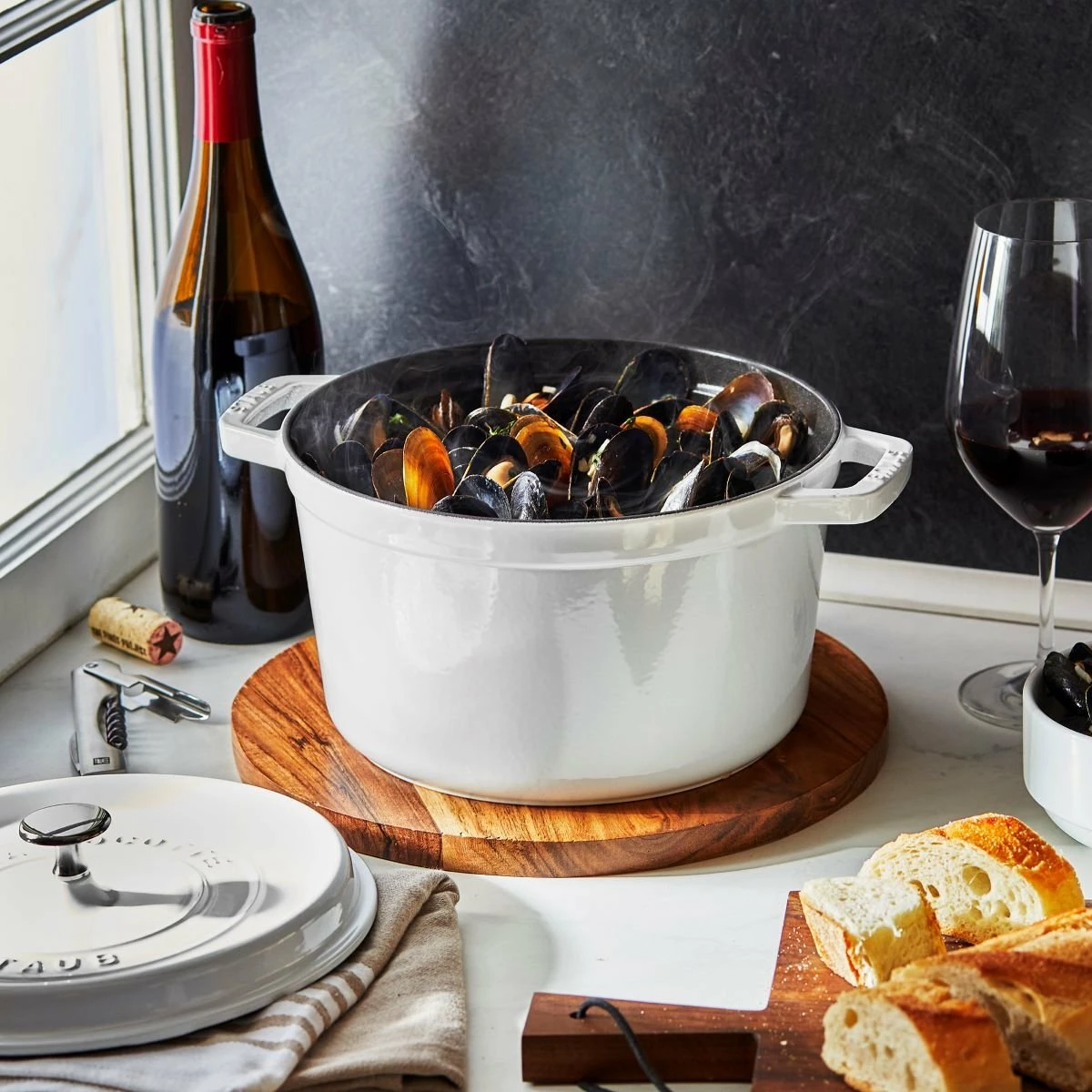 Staub 5 Qt Tall Cocotte | White - Image 4