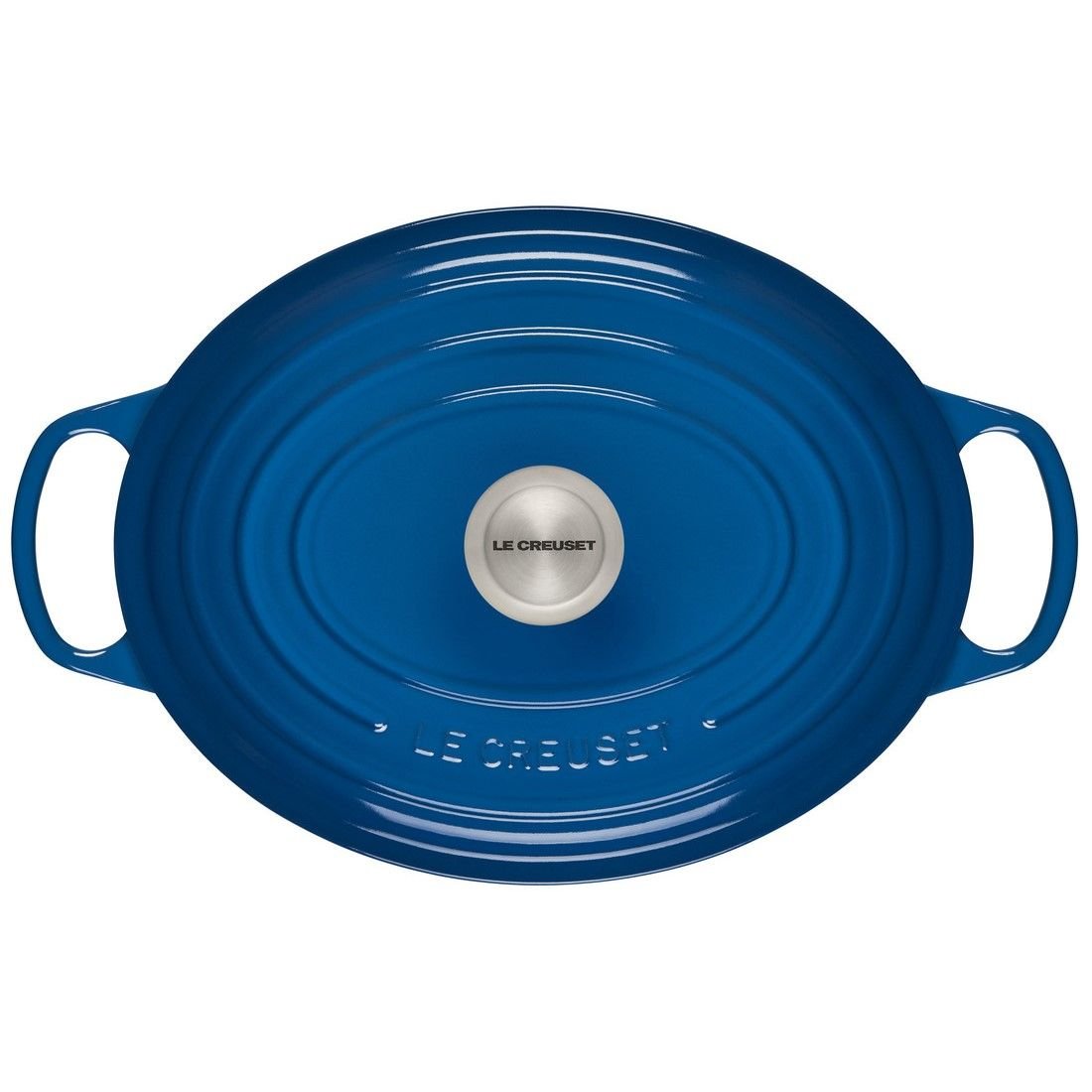 Le Creuset 6.75 Qt. Oval Signature Dutch Oven With Stainless Steel Knob | Marseille Blue 5 Le Creuset 6.75 Qt. Oval Signature Dutch Oven With Stainless Steel Knob | Marseille Blue - Image 3