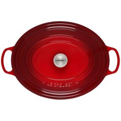 Le Creuset 15.5 Qt. Oval Signature Dutch Oven With Stainless Steel Knob | Cerise/Cherry Red 4 Le Creuset 15.5 Qt. Oval Signature Dutch Oven With Stainless Steel Knob | Cerise/Cherry Red -STAUB Shop 13430scr ae70dda22149b03