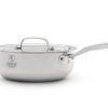 Heritage Steel Cookware Stainless Steel Saucier With Lid | 3 Qt. -STAUB Shop 14309 3 qt saucepan with lid