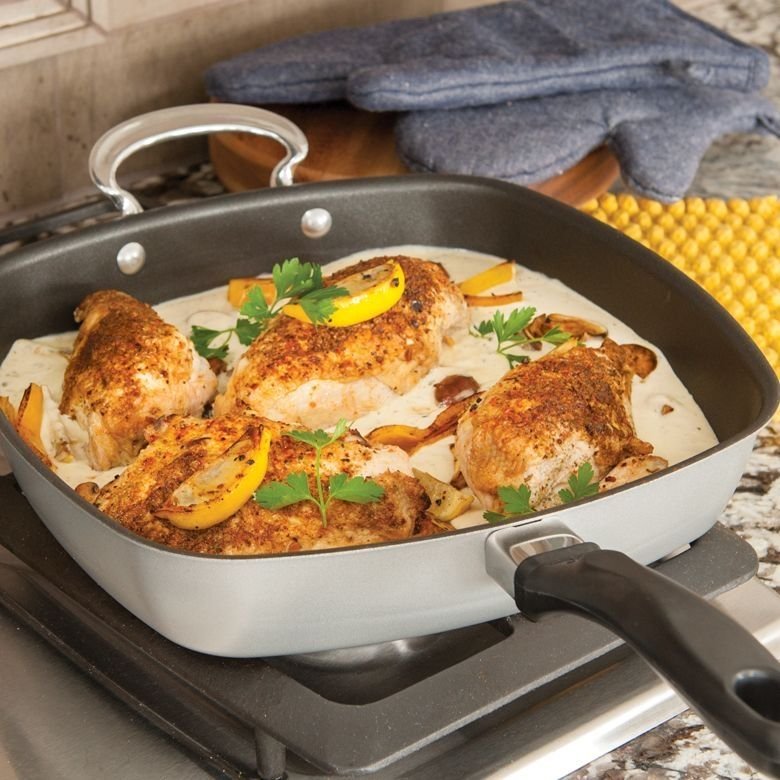 Nordic Ware Aluminum 13x13 Square Meal Pan Nordic Ware Aluminum 13x13 Square Meal Pan -STAUB Shop 14420 nordicware 13 inches square meal pan 2