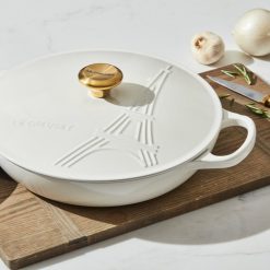 Le Creuset 3.5Qt Signature Braiser Eiffel Tower Collection | White -STAUB Shop 16309scr cd3e68463c94ec1