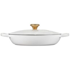 Le Creuset 3.5Qt Signature Braiser Eiffel Tower Collection | White -STAUB Shop 16909scr 6fcffb3c1823654