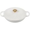 Le Creuset 3.5Qt Signature Braiser Eiffel Tower Collection | White -STAUB Shop 16912scr 4f881f0f4251046