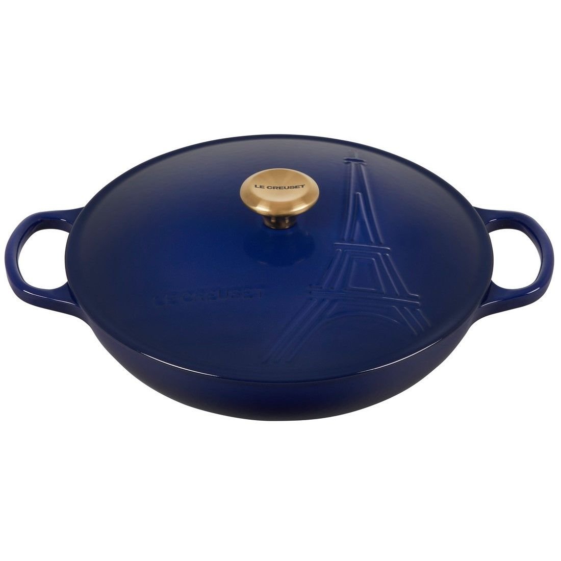 Le Creuset 3.5Qt Signature Braiser Eiffel Tower Collection | Indigo 3 Le Creuset 3.5Qt Signature Braiser Eiffel Tower Collection | Indigo