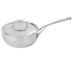 Demeyere Atlantis Saucier With Lid - 2.6 Quart