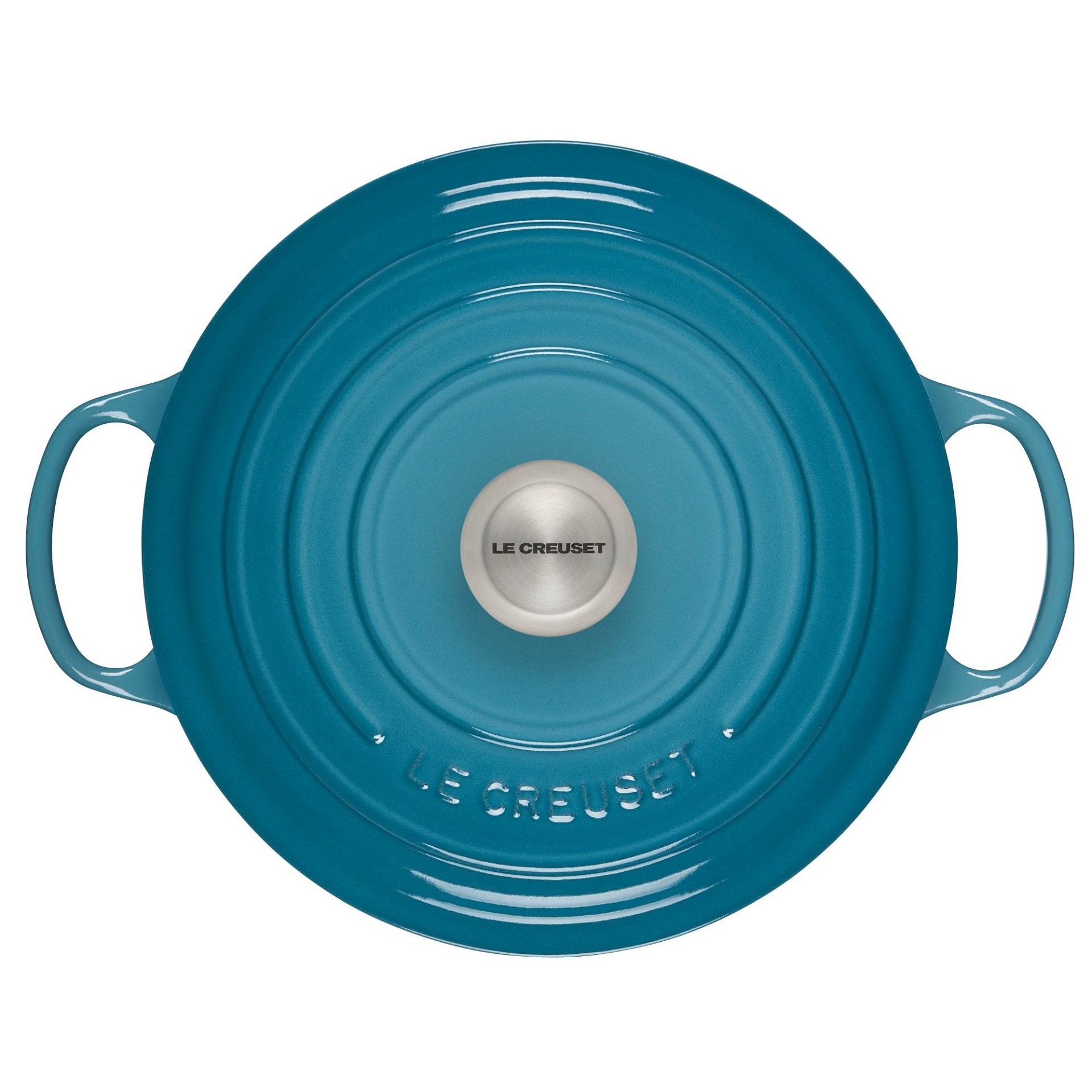 Le Creuset 5.5 Qt. Round Signature Cast Iron Dutch Oven with Stainless Steel Knob | Caribbean Blue Le Creuset 5.5 Qt. Round Signature Cast Iron Dutch Oven With Stainless Steel Knob | Caribbean Blue -STAUB Shop 2617ss c