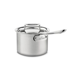 All-Clad D5 Brushed Stainless Steel Saucepan & Lid | 2 Qt.