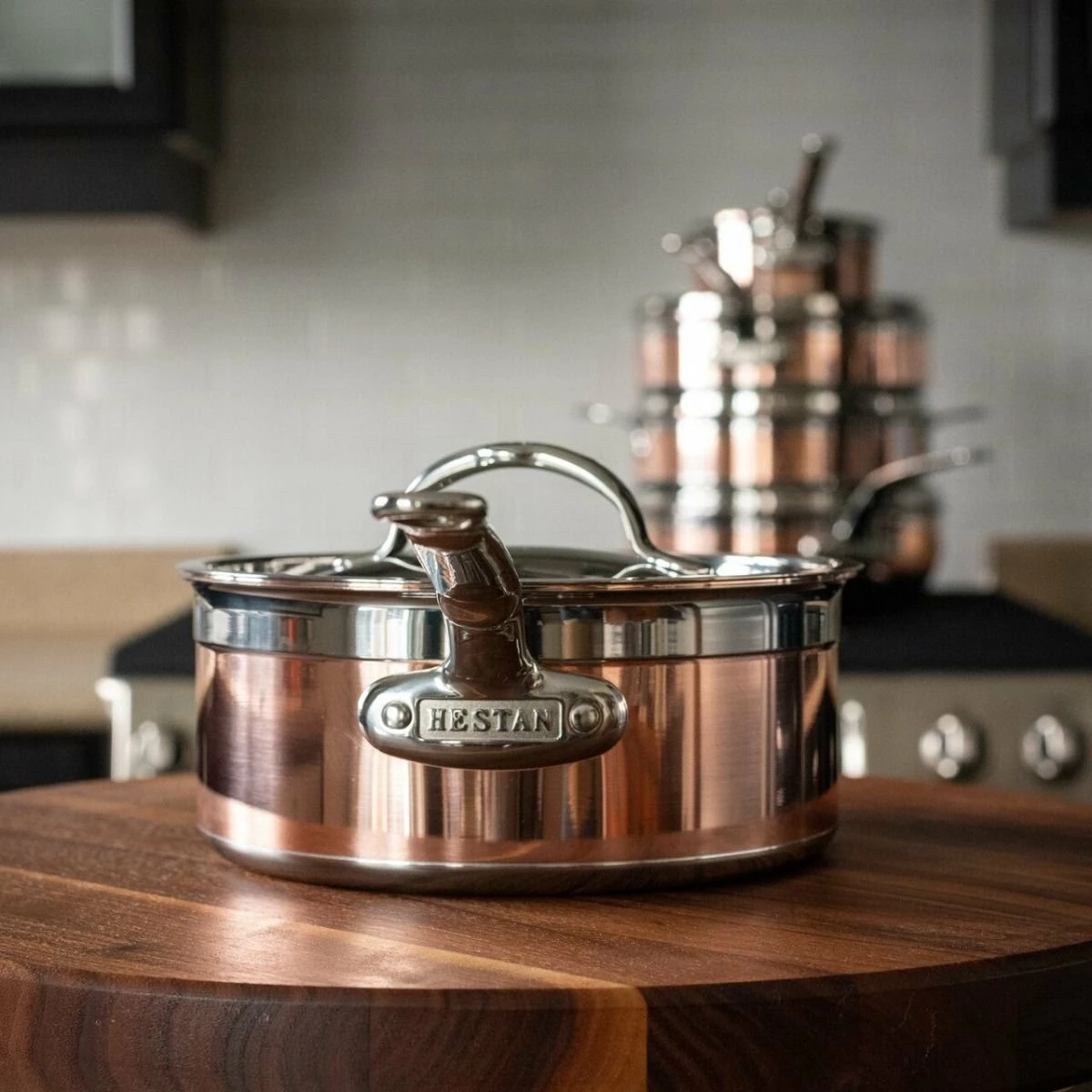 Hestan CopperBond Induction Cookware 2 Qt Covered Saucepan - Image 2