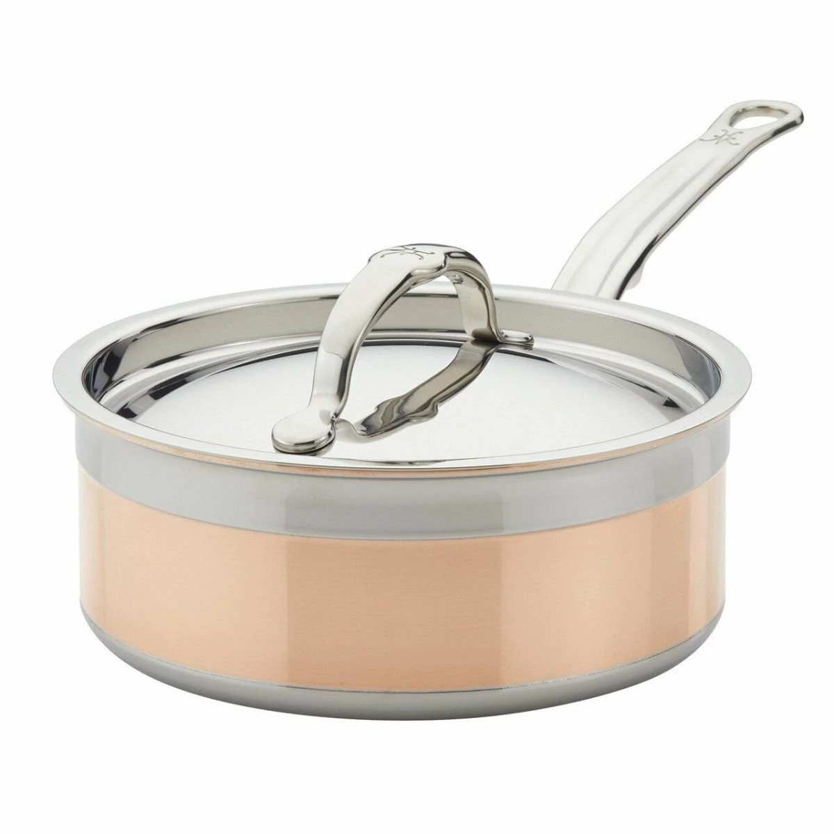 Hestan CopperBond Induction Cookware 2 Qt Covered Saucepan - Image 3