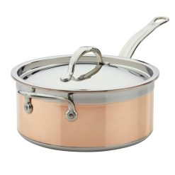 Hestan CopperBond Induction Cookware 4 Qt Covered Saucepan With Helper Handle 4 Hestan CopperBond Induction Cookware 4 Qt Covered Saucepan With Helper Handle -STAUB Shop 31596 hcb hestan copperbond induction 4qt saucepan with helper handle