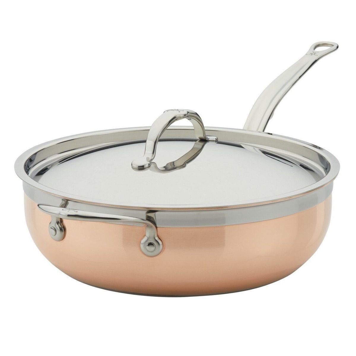 Hestan CopperBond Induction Cookware 5 Qt Covered Essential Pan with helper handle Hestan CopperBond Induction Cookware 5 Qt Covered Essential Pan With Helper Handle -STAUB Shop 31601 hcb hestan copperbond 5 qt essential pan with helper handle